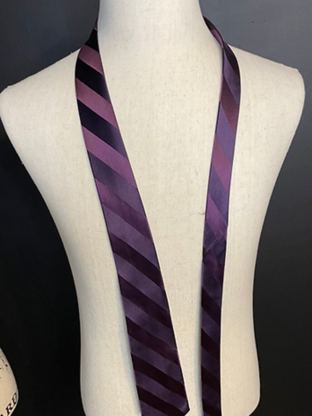 George Purple Silk Tie
